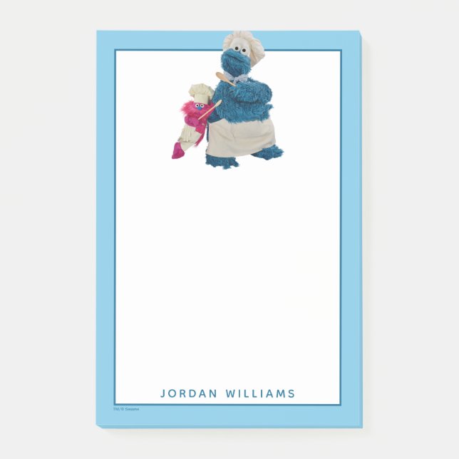 Bloco De Notas Parceiros de Caminhão de Comida do Cookie Monster (Frente)