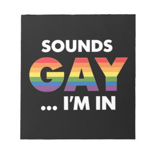 Bloco De Notas Parece Gay Estou Arco-íris Orgulho LGBTQ