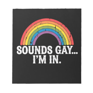 Bloco De Notas Parece Gay Estou no Arco-íris LGBTQ Vintage Retro