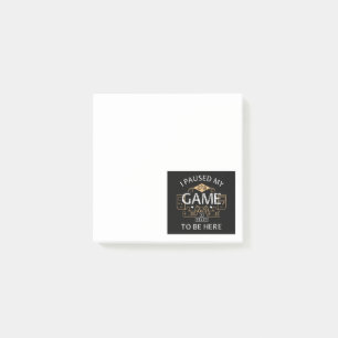 Bloco De Notas Parei Meu Jogo Para Estar Aqui