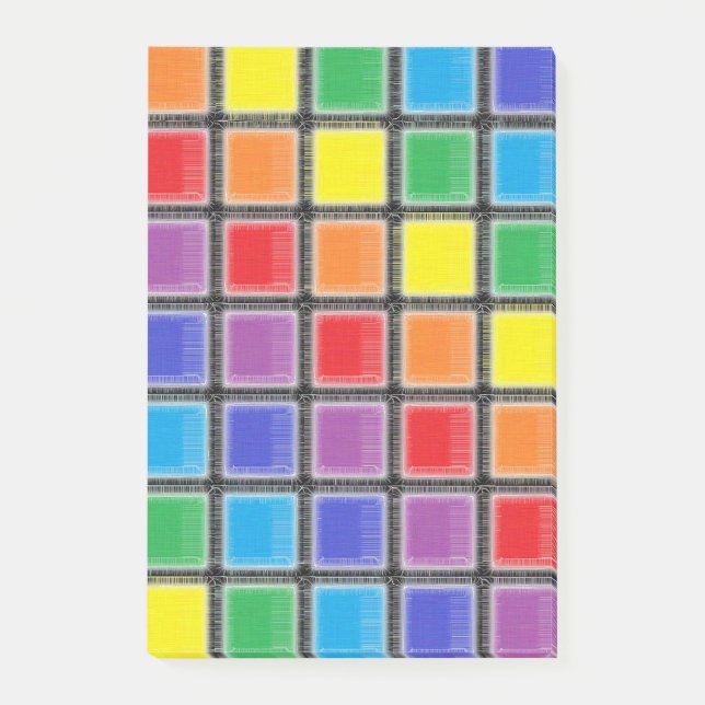 Bloco De Notas Pares Arrancados do Arco-íris (Frente)