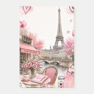 Bloco De Notas Paris Rosa
