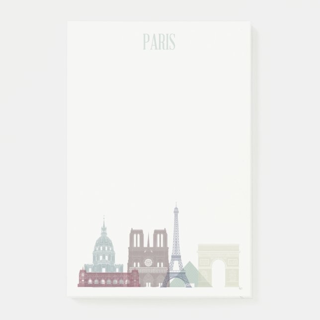 Bloco De Notas Paris Skyline (Frente)