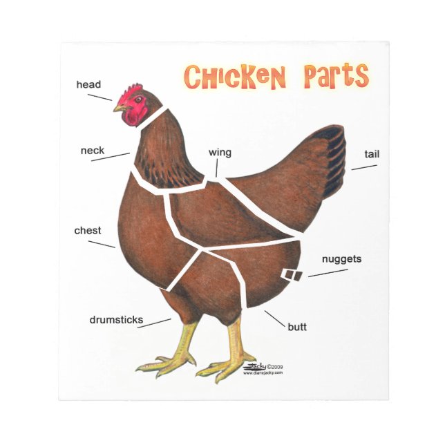 Bloco De Notas Partes de Frango (Frente)