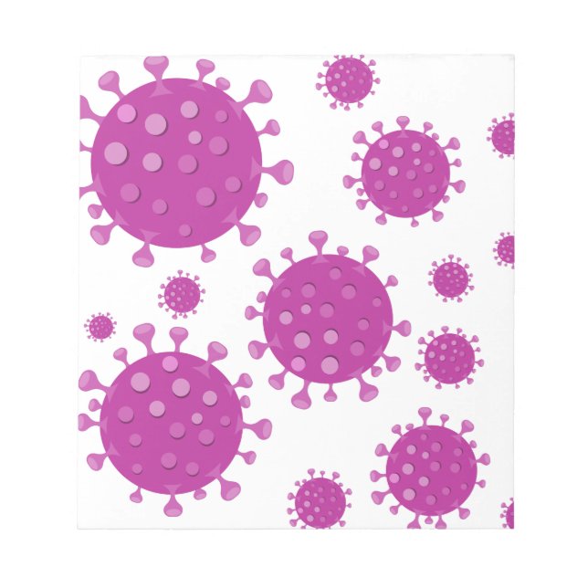 Bloco De Notas Partícula Viral Roxa (Frente)