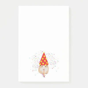 Bloco De Notas Partida de Hamster - Animais com festa