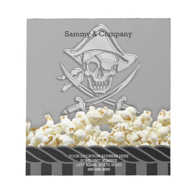 Bloco De Notas Partido Pirata Personalizado (Frente)