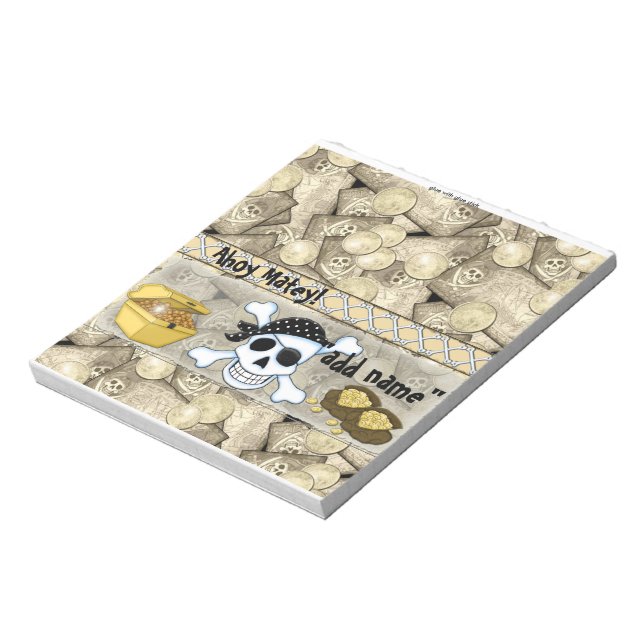 Bloco De Notas Partido Pirate Birthday Candy Bar Wrapper (Invertido)