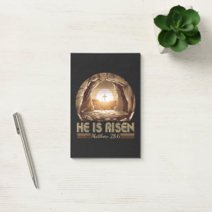 Bloco De Notas Páscoa Cristã Ele Ressuscitou Jesus