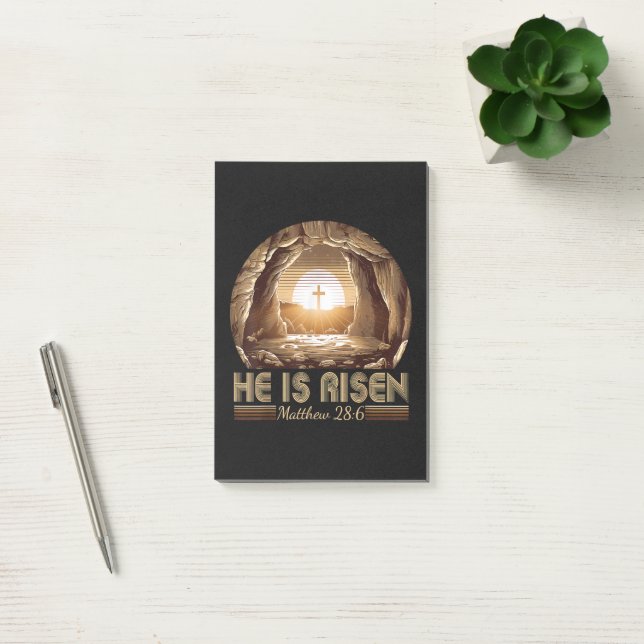 Bloco De Notas Páscoa Cristã Ele Ressuscitou Jesus (Escritótio)