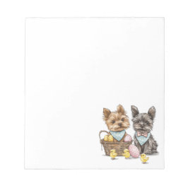 Bloco De Notas Páscoa Yorkshire Terrier Dogs