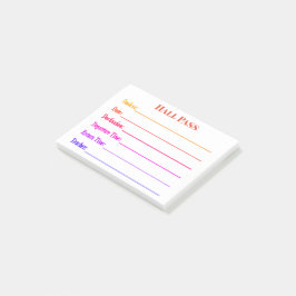 Bloco De Notas Pass Hall Colorida