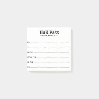 Bloco De Notas Pass Hall Simples