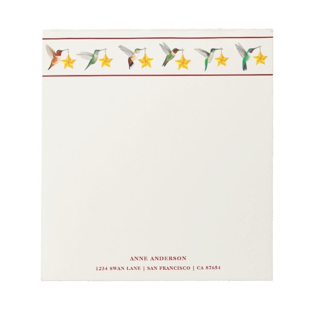 Bloco De Notas Passageiros de Natal Personalizados (Frente)