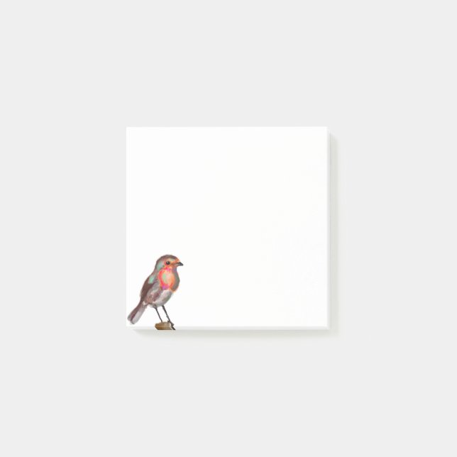 Bloco De Notas Pássaro Antecipado recebe o verme (Frente)