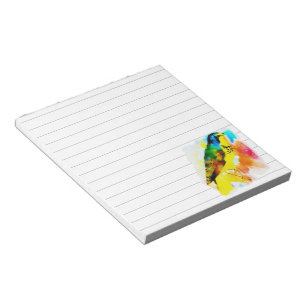 Bloco De Notas pássaro aquarela