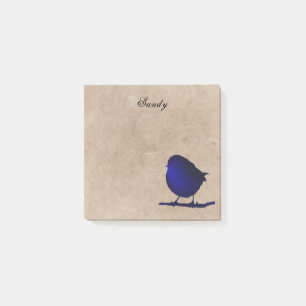 Bloco De Notas Pássaro azul personalizado
