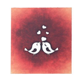 Bloco De Notas Pássaros apaixonados