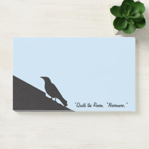 Bloco De Notas Pássaros negros. O Raven