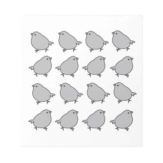 Bloco De Notas Pássaros Pássaro (Frente)