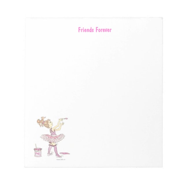 Bloco De Notas Pasta de anotações da história rosa (Frente)