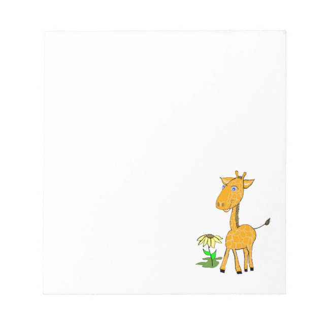 Bloco De Notas Pasta de notas do Baby Giraffe (Frente)