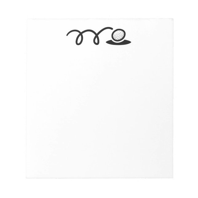 Bloco De Notas Pasta de papel mini golfe (Frente)