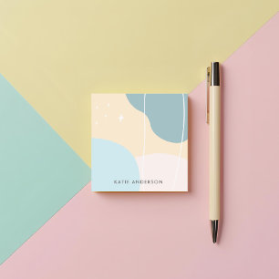 Bloco De Notas Pastel Abstrato minimalista