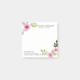 Bloco De Notas Pastel chique moderno minimalista floral da