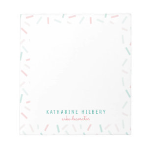 Bloco De Notas Pastel Cores Branco