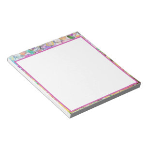 Bloco De Notas Pastel floral