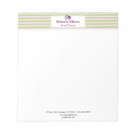 Bloco De Notas Pastel Floral Elegante Personalizado