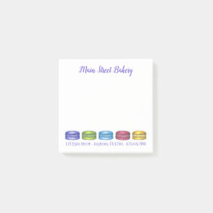 Bloco De Notas Pastel French Macaron Cookery Bakery Chef