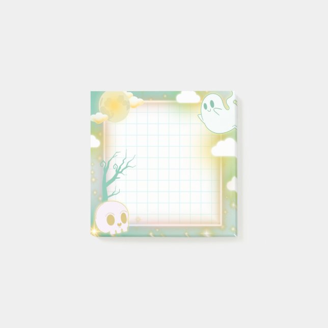 Bloco De Notas Pastel Halloween Ghost (Frente)