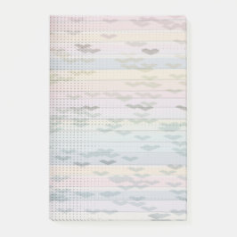 Bloco De Notas Pastel Hearts and Dots Rainbow Posta