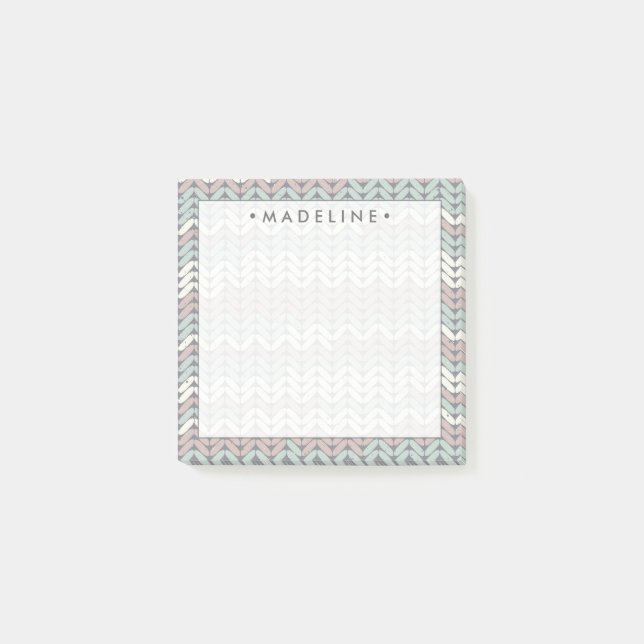 Bloco De Notas Pastel Knit (Frente)