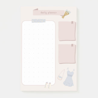 Bloco De Notas Pastel Minimalist Daily Planner