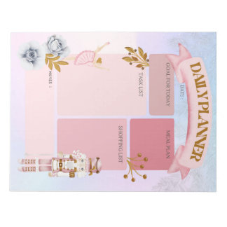 Bloco De Notas Pastel Nutcracker Daily Planner