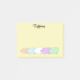 Bloco De Notas Pastel Pig Parade Personalizado