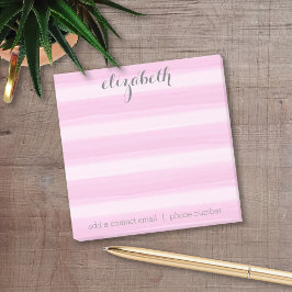 Bloco De Notas Pastel Pink e Cinza Stationery Suite para Mulheres