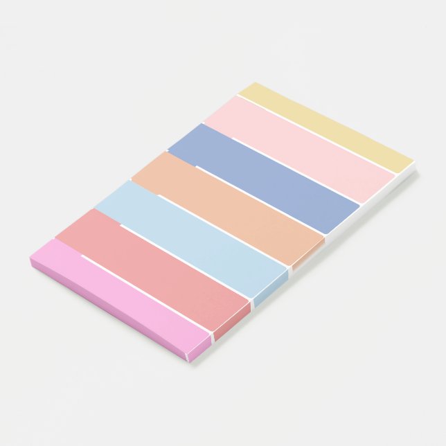 Bloco De Notas Pastel Rainbow Posta que ele anota o livreto do va (Inclinado)