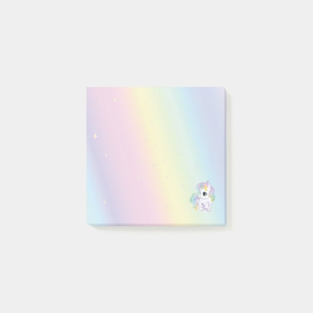Bloco De Notas Pastel Rainbow Sticky Notes (Frente)