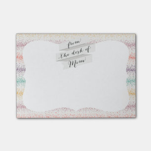 Bloco De Notas Pastel Spray Sprinkle listras modernas linhas cint