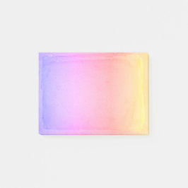 Bloco De Notas Pastel Yellow Pink Purple Watercolor Ombre Sheets