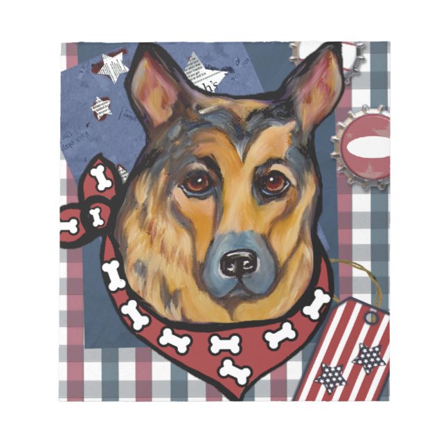 BLOCO DE NOTAS PASTOR ALEMÃO (Frente)