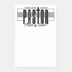 Bloco De Notas Pastor Man Of God Posta-It Notes