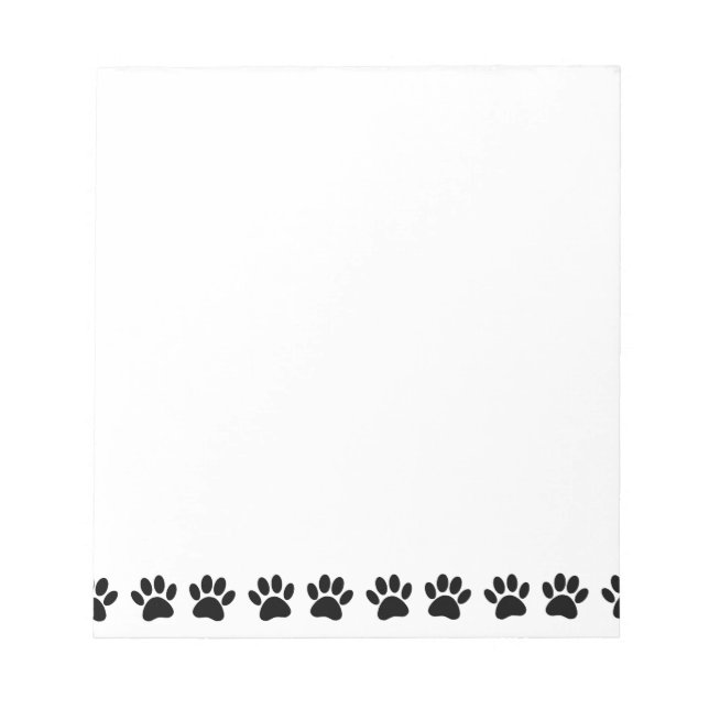 Bloco De Notas Pata de Cachorro Estampa Pet (Frente)