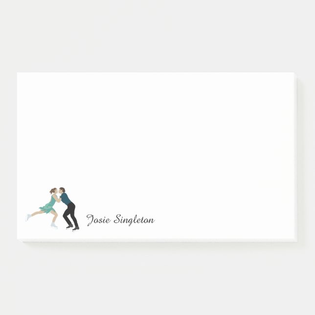 Bloco De Notas Patinação de Figura (Frente)