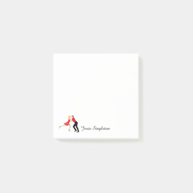 Bloco De Notas Patinação de Figura (Frente)