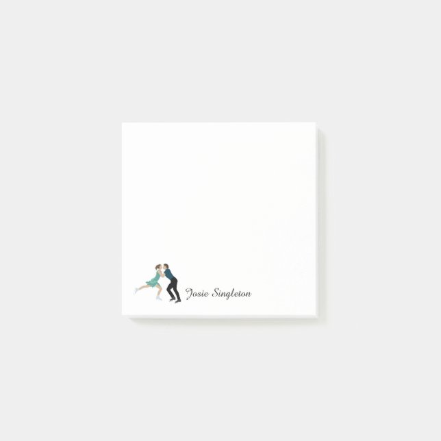 Bloco De Notas Patinação de Figura (Frente)